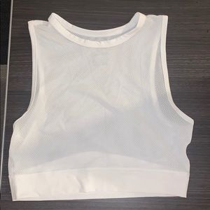 Nike cropped mesh workout tank